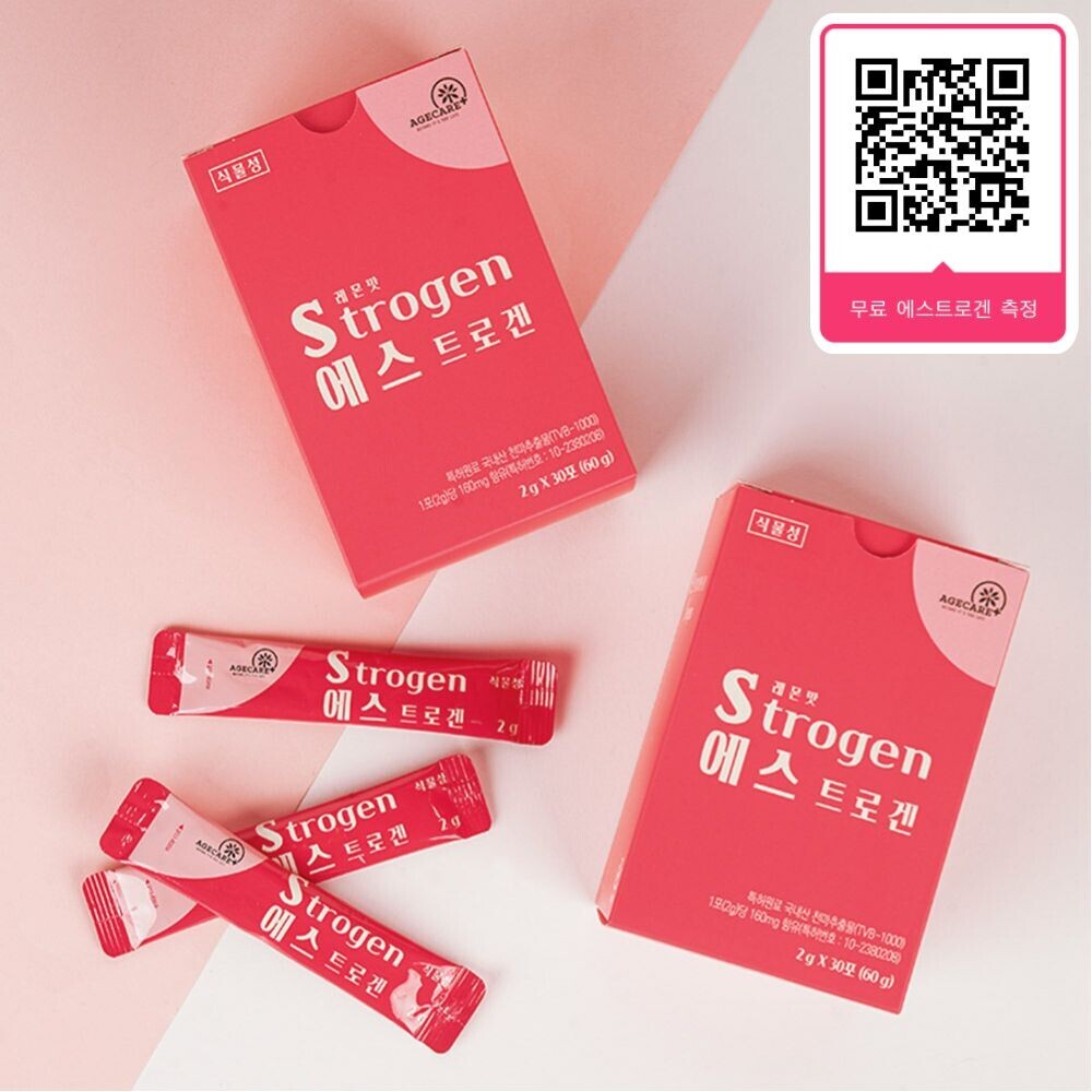 에이지케어 전용몰,에스트로겐 영양제 식물성 여성 호르몬 천마추출물 Strogen 1개월